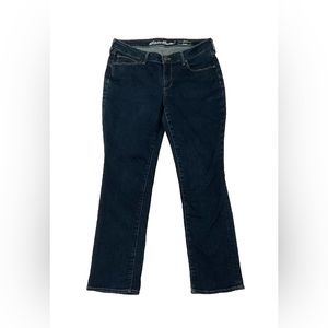 Eddie Bauer Curvy Straight Jeans Women’s Petite Size 12